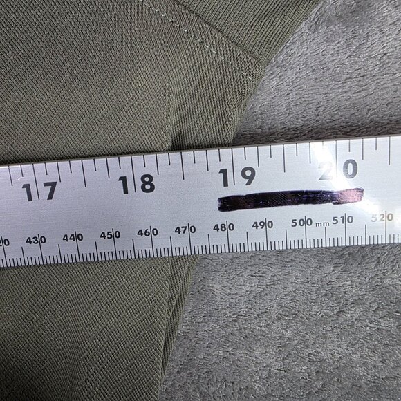 Womens Mono B Olive Green Utility Jumpsuit Button Up Front Short Sleeves Size M - Picture 8 of 11